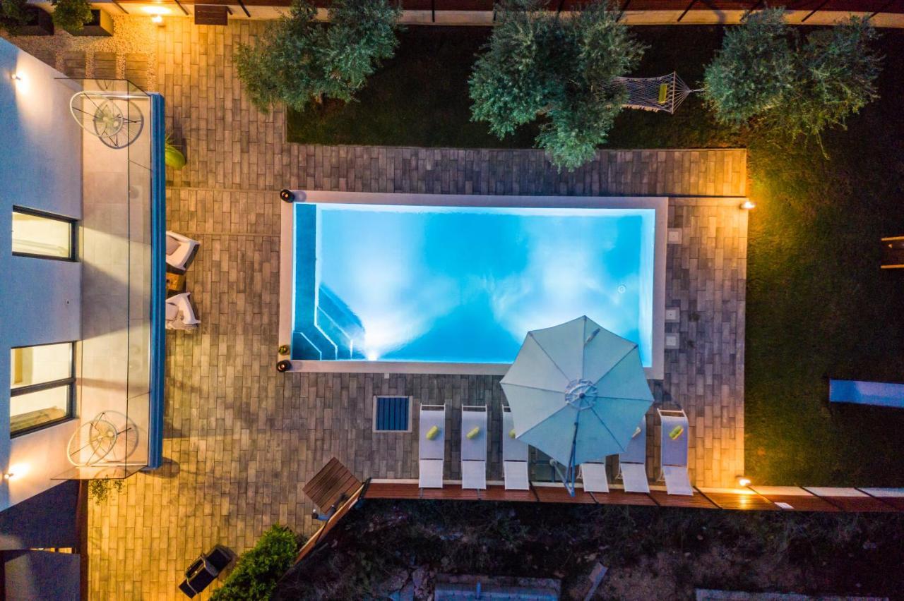 Villa Olea With Heated Pool And Jacuzzi Sukosan Luaran gambar